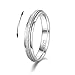 LOFITOR 925 Sterling Silver Fidget Ring for Women Band Anxiety Ring 4mm Sandblast Silver Thumb Ring Spinner Ring for Men Stress Relief Antianxiety Rings Size7 - Image 3