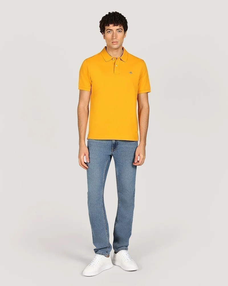 GANT Regular Shield Short Sleeve Piqué Polo Shirt