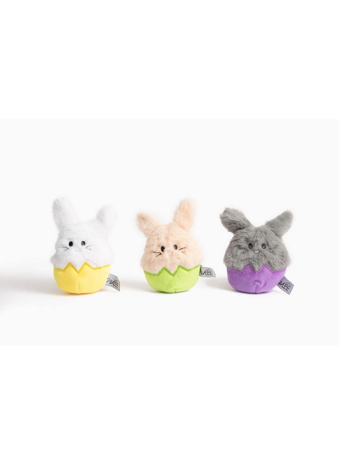 Midlee Midlee Easter Bunny Egg Dog Toys - Set of 3  - Image 1