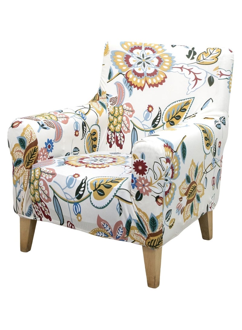 general Banquet armchair Sliding cover Stretch chair cover 1 piece armchair sofa cover Soft armchair cover Detachable and washable single sofa cover Living room furniture protector - Image 1