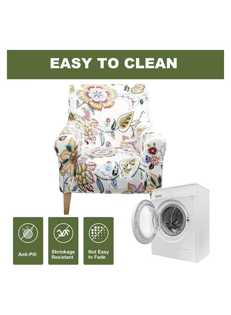 general Banquet armchair Sliding cover Stretch chair cover 1 piece armchair sofa cover Soft armchair cover Detachable and washable single sofa cover Living room furniture protector - Image 5