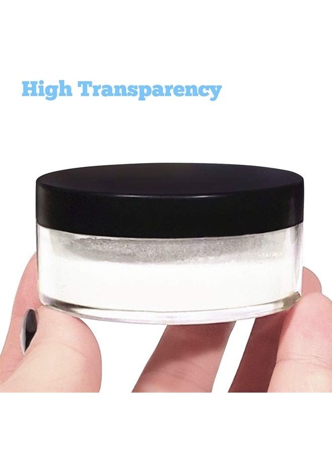 Kalevel Empty Makeup Powder Container 50ml with Puff Loose Face Powder Compact Case Plastic Cosmetic Jars Travel Containers Refillable Powder Bottle Box Makeup Powder Holder with Sifter and Lid - Image 2
