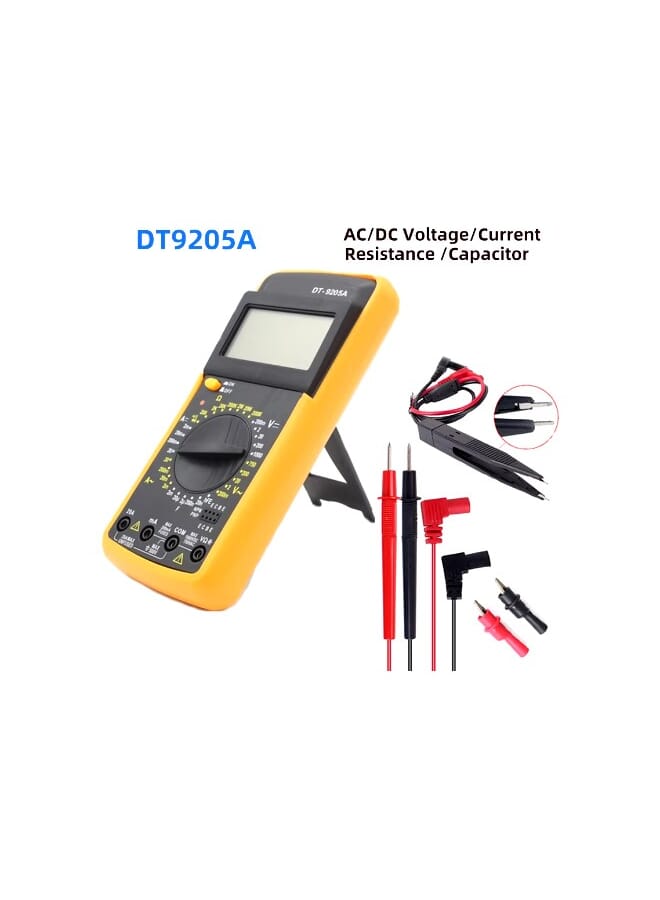 جهاز قياس متعدد رقمي احترافي من Newwst DT9205A يعمل بتيار متردد/تيار مستمر لاختبار ترانزستور الجهد الحالي  - Image 1