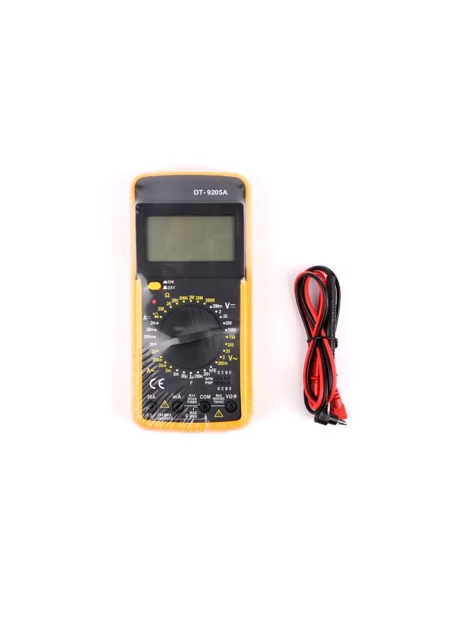جهاز قياس متعدد رقمي احترافي من Newwst DT9205A يعمل بتيار متردد/تيار مستمر لاختبار ترانزستور الجهد الحالي  - Image 2