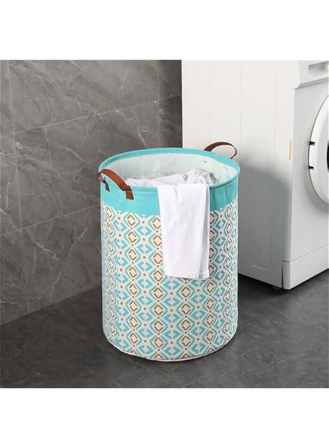 HOOKOR Waterproof Laundry Baskets, Foldable Large Laundry Bag Washing Bin Clothes Organizer Basket, Clothes Storage Basket Hamper for Dirty Clothes Bedroom (34-03-2p) - Image 2