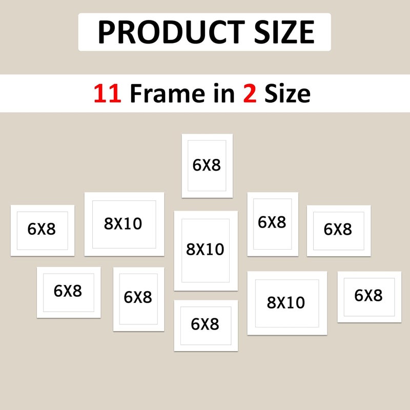 Rousrie Photo Frames For Wall With Acrylic Top DIY Wall Decoration For Home And Office Decoration Different Sizes 11 - Image 4