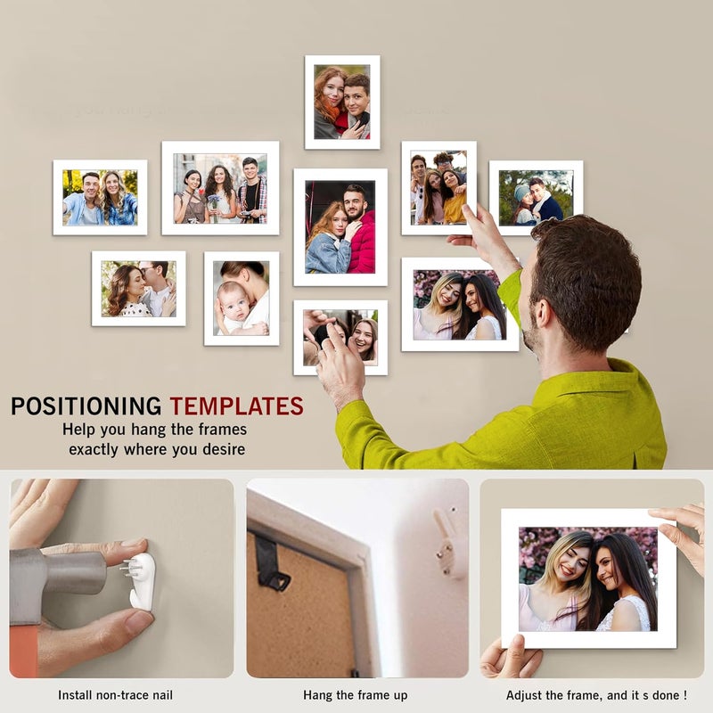 Rousrie Photo Frames For Wall With Acrylic Top DIY Wall Decoration For Home And Office Decoration Different Sizes 11 - Image 5
