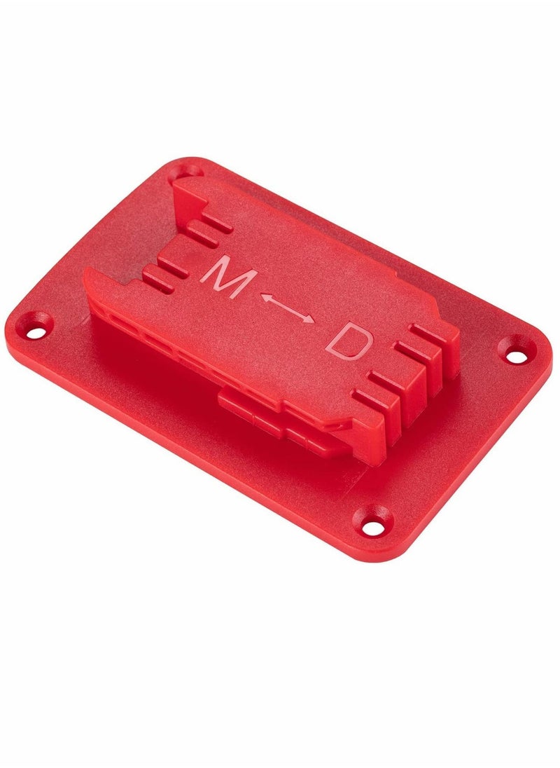 Y&D Tool holder, 5 Packs Holder Mount for Milwaukee M18 Tool, Also Fit Dewalt 20V, 12V Drill Holder, Hanger (Lot of 5, Red)  - Image 5