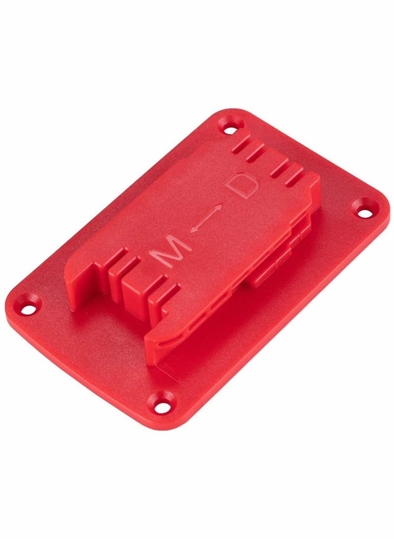 Y&D Tool holder, 5 Packs Holder Mount for Milwaukee M18 Tool, Also Fit Dewalt 20V, 12V Drill Holder, Hanger (Lot of 5, Red)  - Image 4