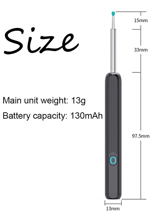 Arabest - WiFi Visible Wax Elimination Spoon，Wireless Ear Endoscope with LED Light - Image 1