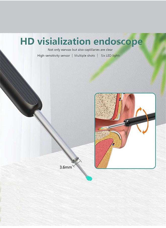 Arabest - WiFi Visible Wax Elimination Spoon，Wireless Ear Endoscope with LED Light - Image 1