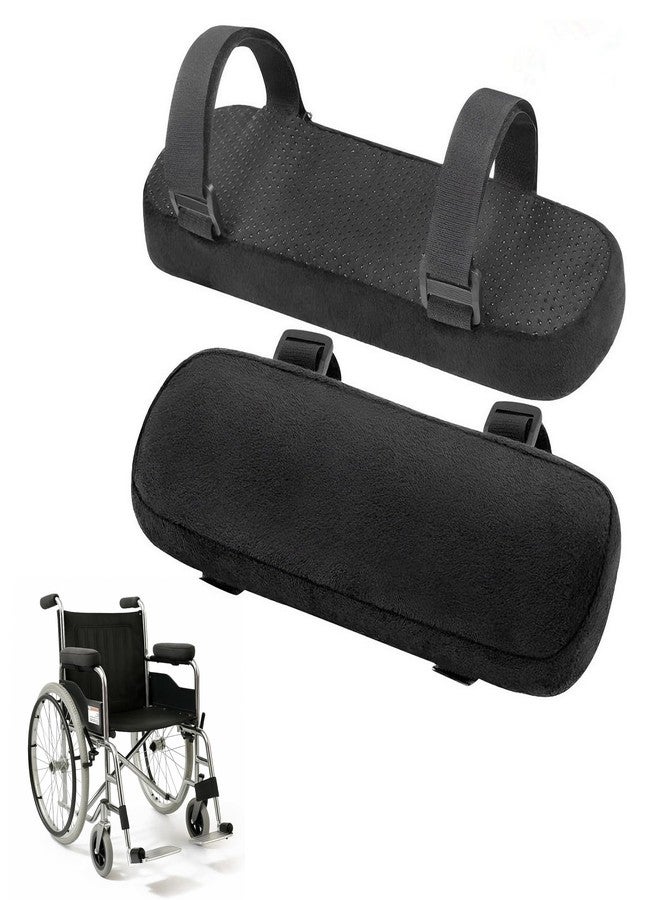 Wheelchair Armrest Pads 2-Pack - Soft Velvet Arm Covers for Elbow Support & Pressure Relief - Universal Fit Padding for Seniors & Office Chairs - Non-Slip, Washable - Image 1