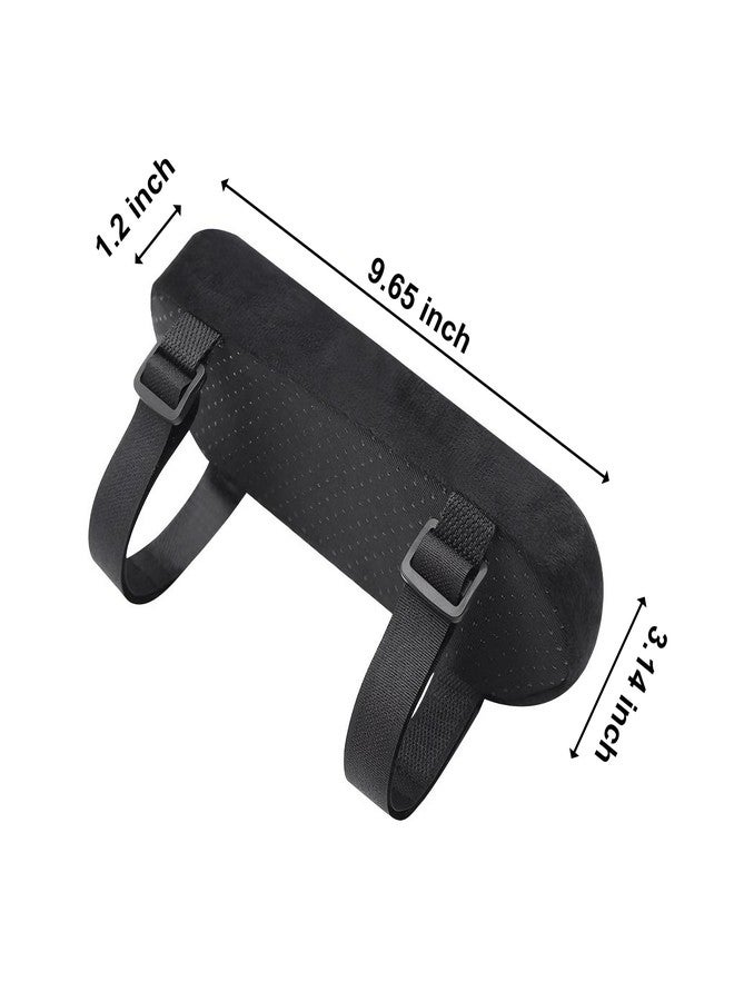 Wheelchair Armrest Pads 2-Pack - Soft Velvet Arm Covers for Elbow Support & Pressure Relief - Universal Fit Padding for Seniors & Office Chairs - Non-Slip, Washable - Image 2
