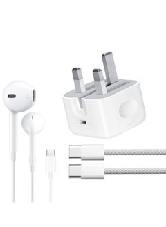SH PROTECT TOUCH Original  20W Chager 60w 3A Braided   Cable and USB-C Airphone [MFi Certified] For iPhone 16/15/Plus/Pro/16 Pro Max.  - Image 1