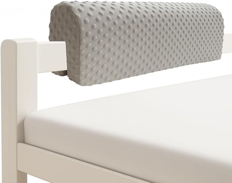 Wonder Space Toddlers Bed Rail Bumpers Protecter  Childrens Bed Guardrail Padding  AntiCollision  Increased Height  Fall Prevention  Easy Installation Enhanced Safety Mostly Fit Grey 3ft - Image 1