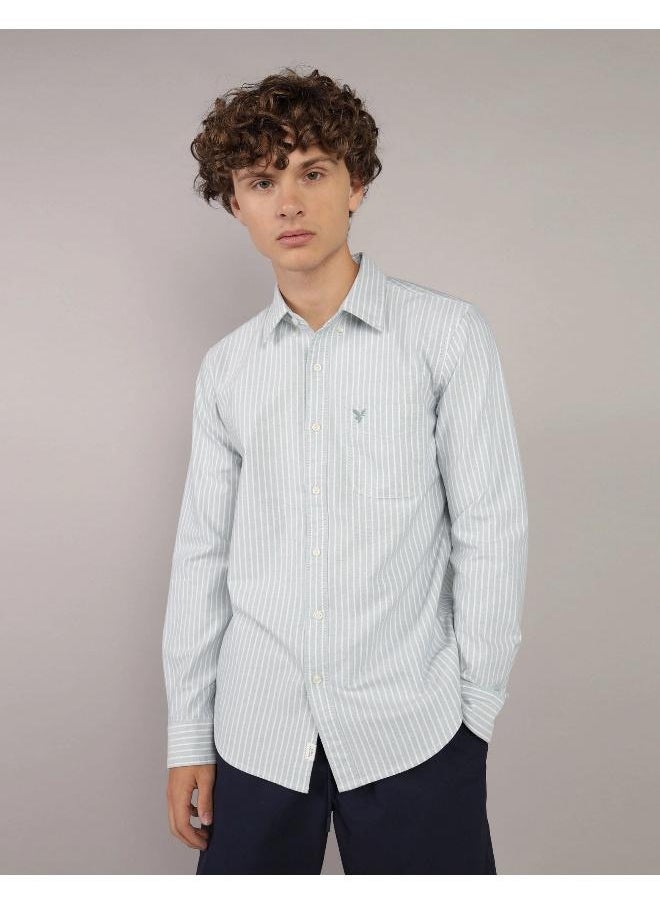 American Eagle AE Slim Fit Everyday Oxford Button-Up Shirt  - Image 1