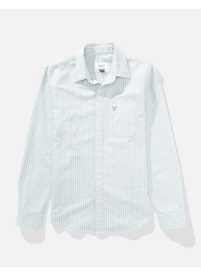 American Eagle AE Slim Fit Everyday Oxford Button-Up Shirt  - Image 3