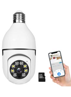 Surveillance Camera LED Light Bulb Camera 360° WiFi Security Spotlight Automatic Human Tracking Night Vision