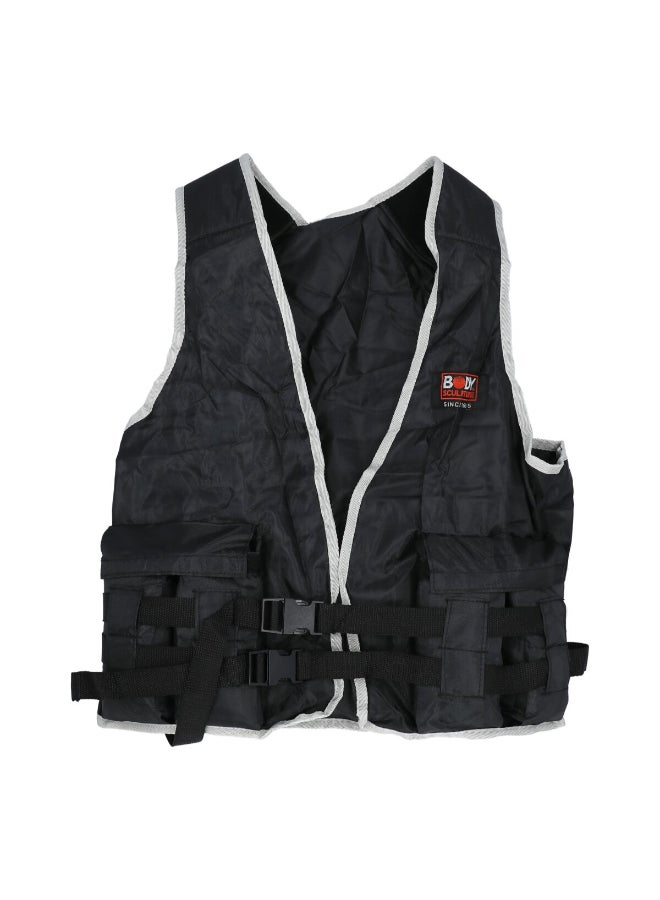 BODY SCULPTURE High Quality Comfortable and Adjustable Vest Weight Black 10 kg BB-960-B - Image 1