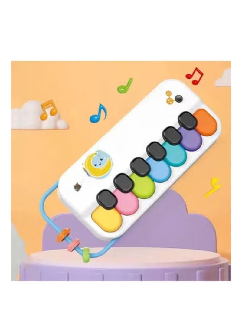 MUMS PLANET 2-in-1 Educational Musical Piano Toy for Kids - Light-Up Piano with Touch Keys and Beaded Disc for Sensory Development - Suitable for Children Ages 3 and Up - New Early Educational Electronic Piano Toys _ Piano Toy_ Educational game for children, skill development game, gift for children, musical educational game_ children's entertainment game, children's games - Image 5