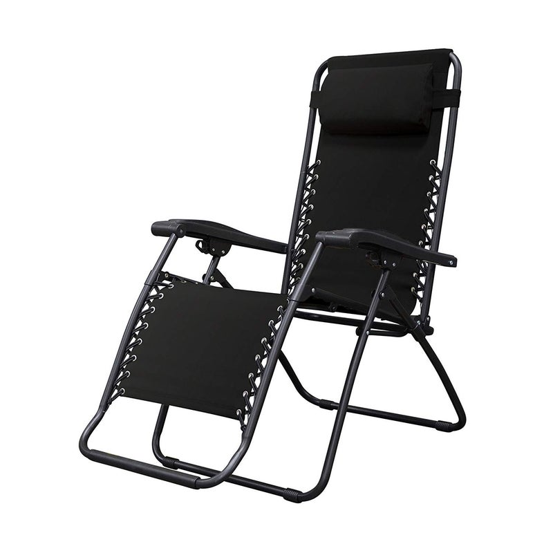 STAR WORK Portable Folding Chair with Arm Rest Indoor and Outdoor use Reclining Relax Chair - Image 1