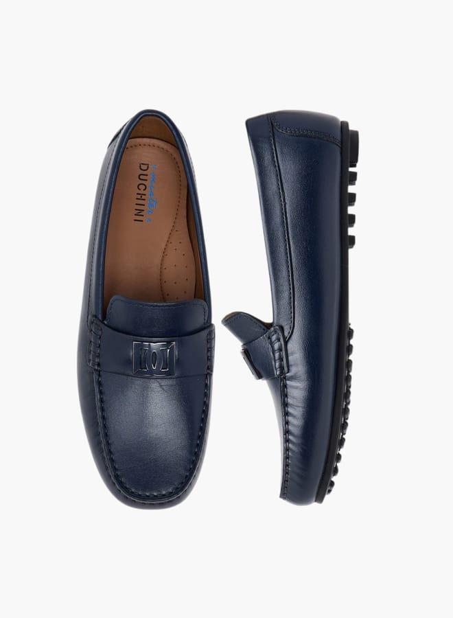 سيد دوتشيني أحذية لوفرز للأولاد بتفاصيل شعار - Image 3