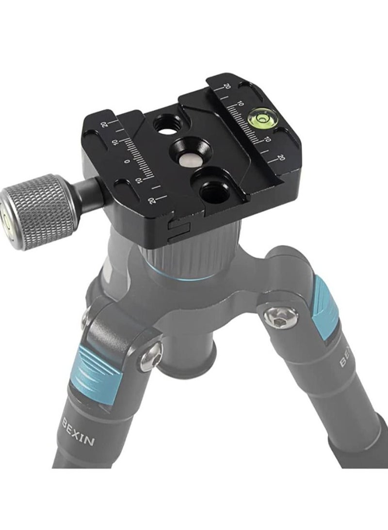 Excefore 50mm Quick Release Clamp with Arca Swiss Style for Tripod Ballhead Aluminium Universal Quick-Change Seat, Monopod Head, Plate  - Image 4