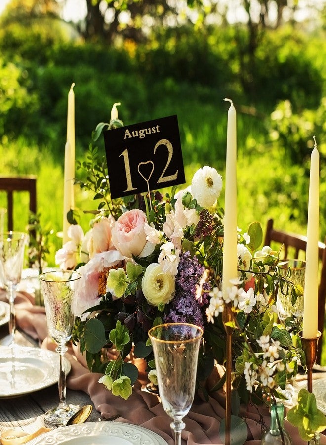 ADLABLD 20Pcs Picture Holders for Centerpieces, Heart Floral Place Card Holder Gift Card Holder Picks for Flower Bouquet Wedding Party Birthday - Image 4