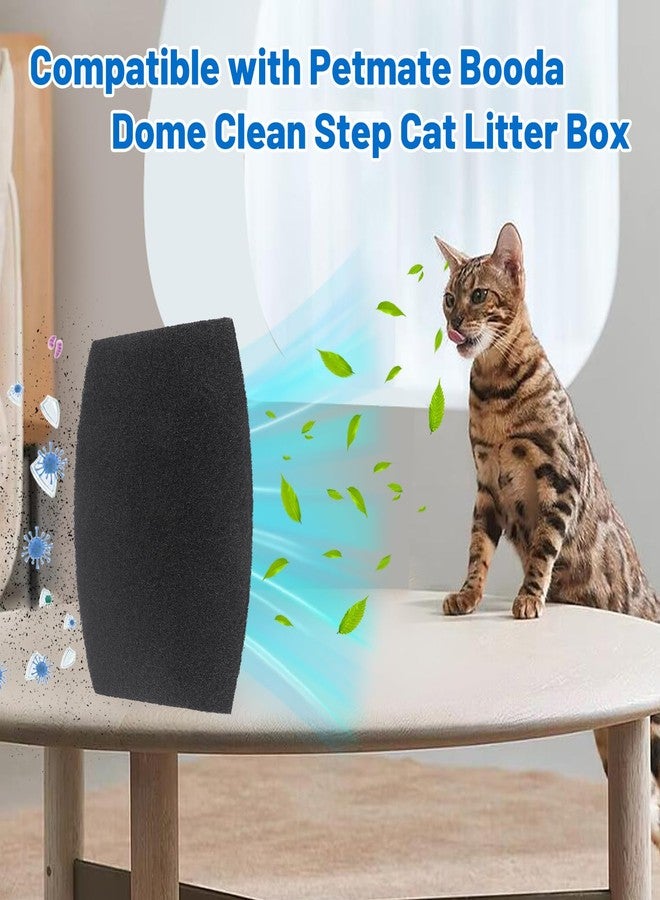 DFD 10 Pack Cat Litter Box Replacement Carbon Filters Compatible with Petmate Booda Clean Step Cat Litter Box, Eliminate Odor and Controls Moisture on Pet's Body Keep Home Fresh - Image 5