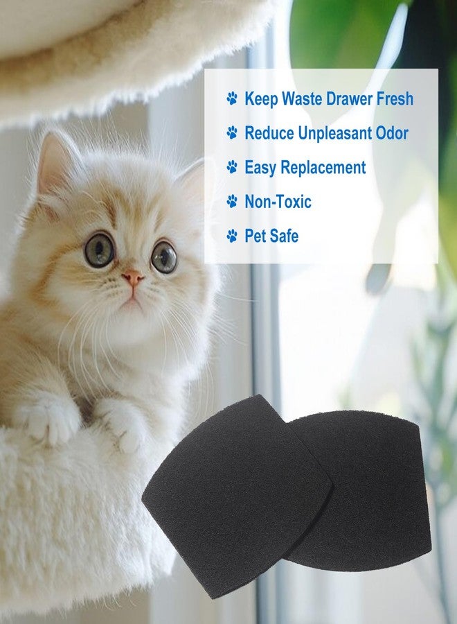DFD 10 Pack Cat Litter Box Replacement Carbon Filters Compatible with Petmate Booda Clean Step Cat Litter Box, Eliminate Odor and Controls Moisture on Pet's Body Keep Home Fresh - Image 3