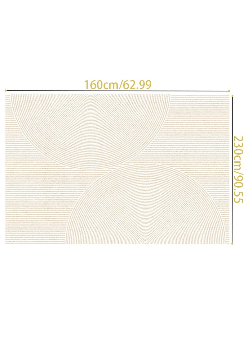 Boho Area Rugs 160x230cm Water-Proof Modern Large Rug Non-slip Carpet Multisize Geometric Pad Oriental Mat for Dining Room Home Bedroom Living Room Decor (B-160x230cm) - Image 3