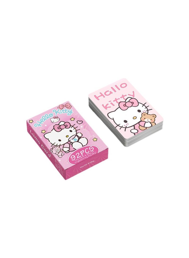 NIBEMINENT 92 Pcs Cartoon Hello Kitty Lomo Cards Card For Fans Collection Gifts - Image 3