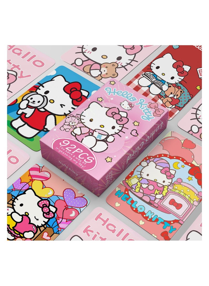 NIBEMINENT 92 Pcs Cartoon Hello Kitty Lomo Cards Card For Fans Collection Gifts - Image 1