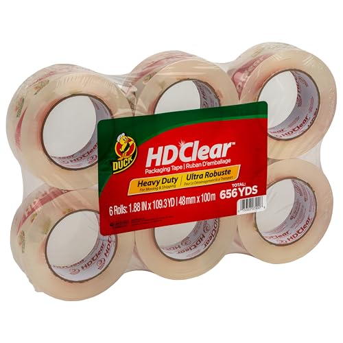 Duck HD Clear Packing Tape, 6 per Pack (DUC299016) - Image 1
