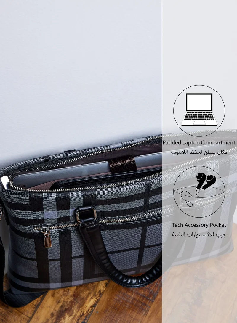 Robert Wood Printed Premium Laptop Bag