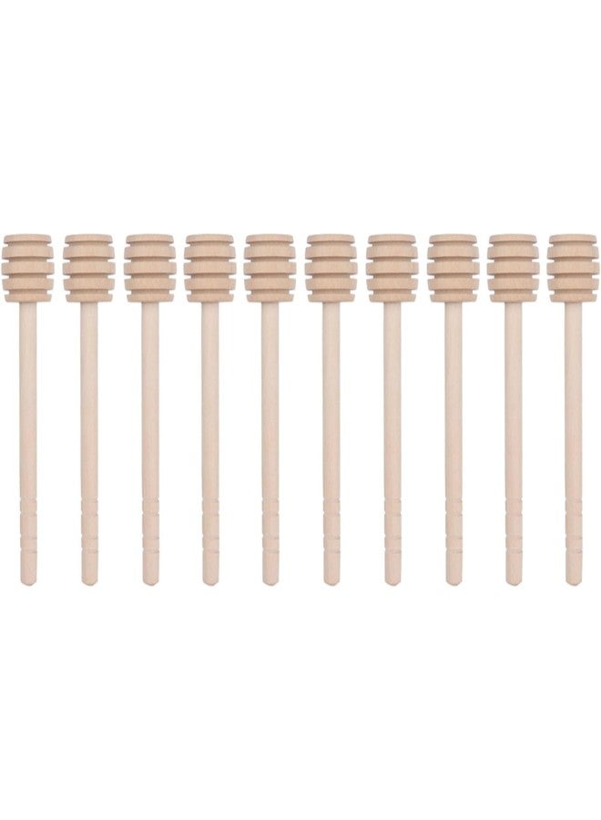 klarako 10PCS Wood Honey Stick Honey Dipper Stick Honey Stirrer Honey Mixing Stick For Home