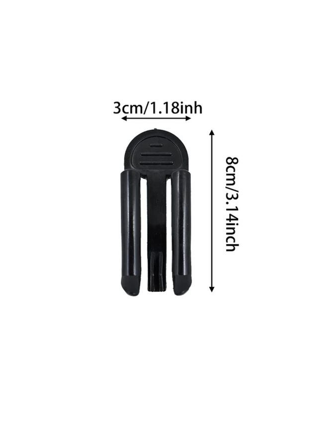 Black Trash Bag Clips 6pcs Home Organization Can Liner Holders for Kitchen Office - Image 4