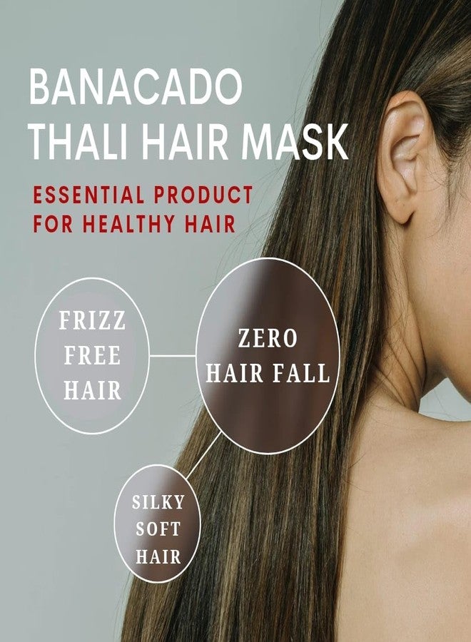 Inaara Banacado Thali Hair Pack for Hair Fall Control & Hair Growth | Avocado, Hibiscus, Flaxseed & Rice Hair Mask (300 grams) - Image 4