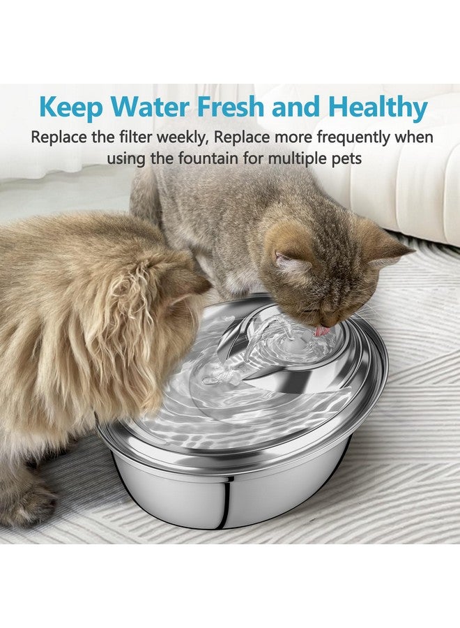 ORSDA Cat Water Fountain Filters, Replacement Carbon, Resin Filters ONLY for D30 67oz/2L Automatic Pet Fountain Cat Water Fountain Dog Water Dispenser, 4 Filtration System (12PCS Filters)… - Image 5