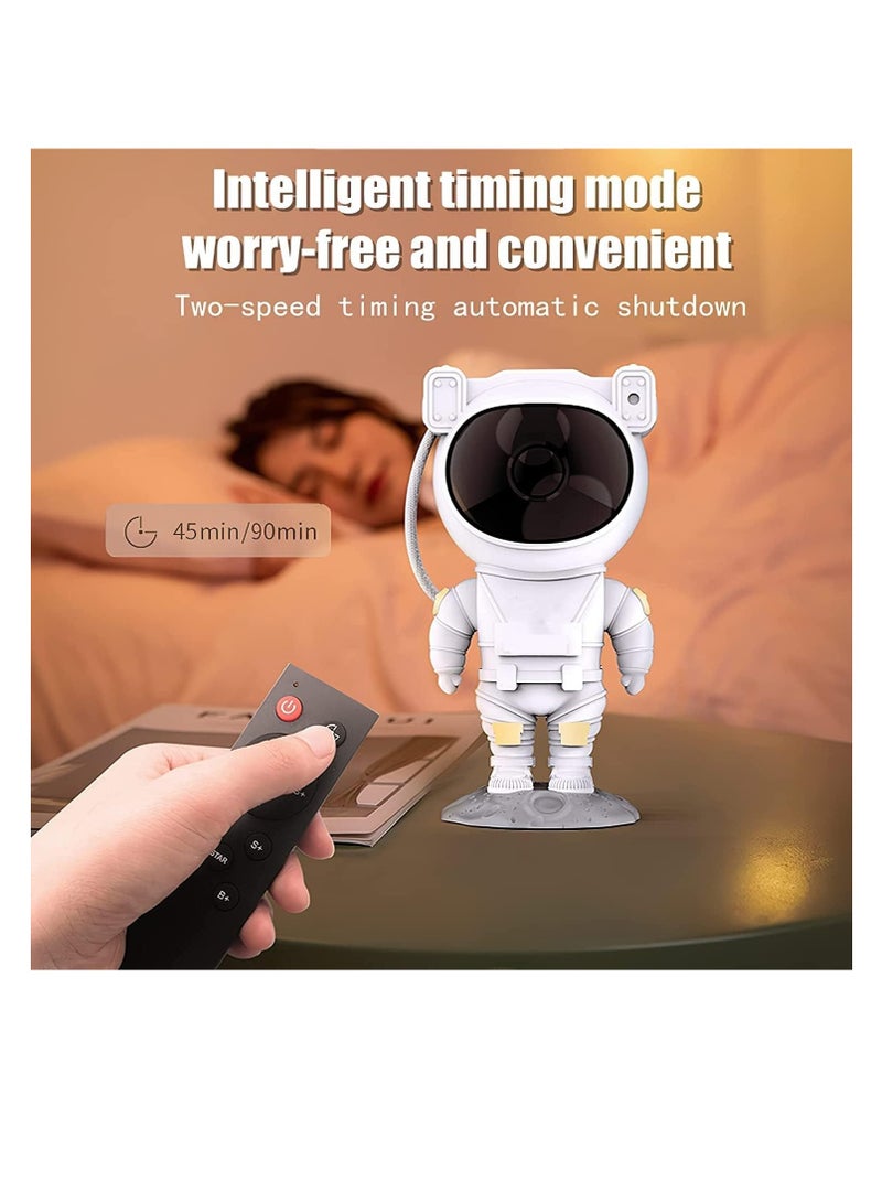 DEROVAN Galaxy Astronaut Star Projector Night Light – 360° Rotating Nebula Lamp with Timer & Remote Control, Adjustable Star Projection, Ideal for Kids, Adults, Baby Bedrooms, Party Rooms & Game Rooms - Image 3