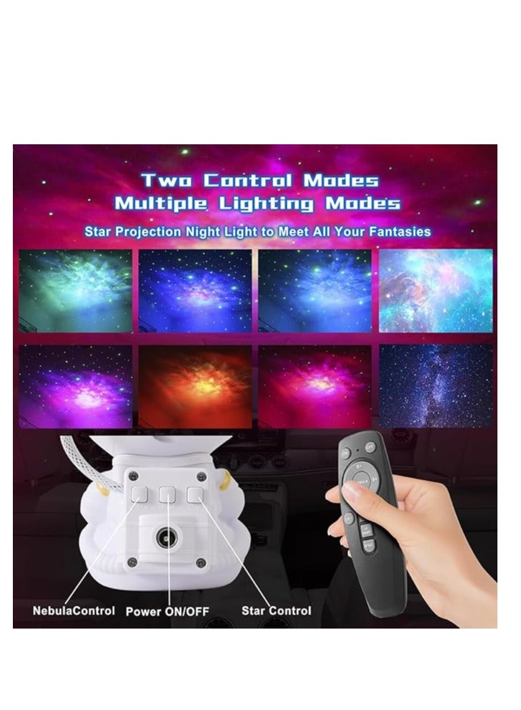 DEROVAN Galaxy Astronaut Star Projector Night Light – 360° Rotating Nebula Lamp with Timer & Remote Control, Adjustable Star Projection, Ideal for Kids, Adults, Baby Bedrooms, Party Rooms & Game Rooms - Image 4