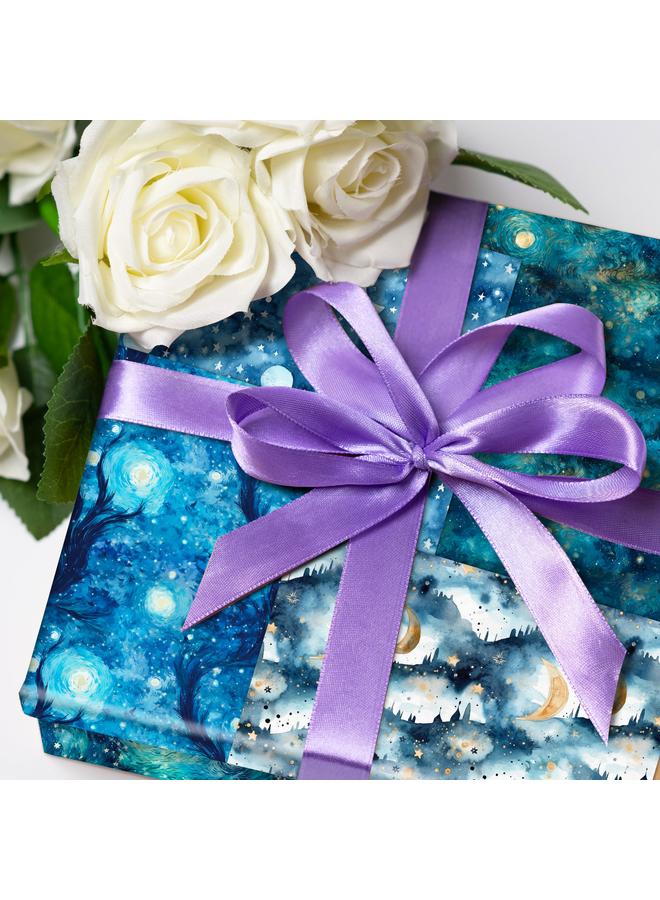 12 Sheets/pack Of Starry Sky Story Series Clip Book Account Card Background 6 Inch Pattern Paper Diy Account Material Paper - Image 5