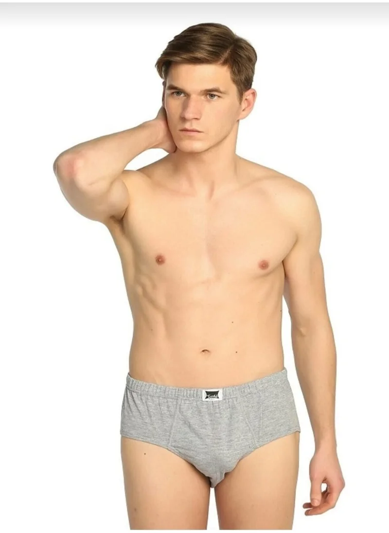 توتكو 0109 Men's Cotton Combed Slip Briefs 12 Pack Gray