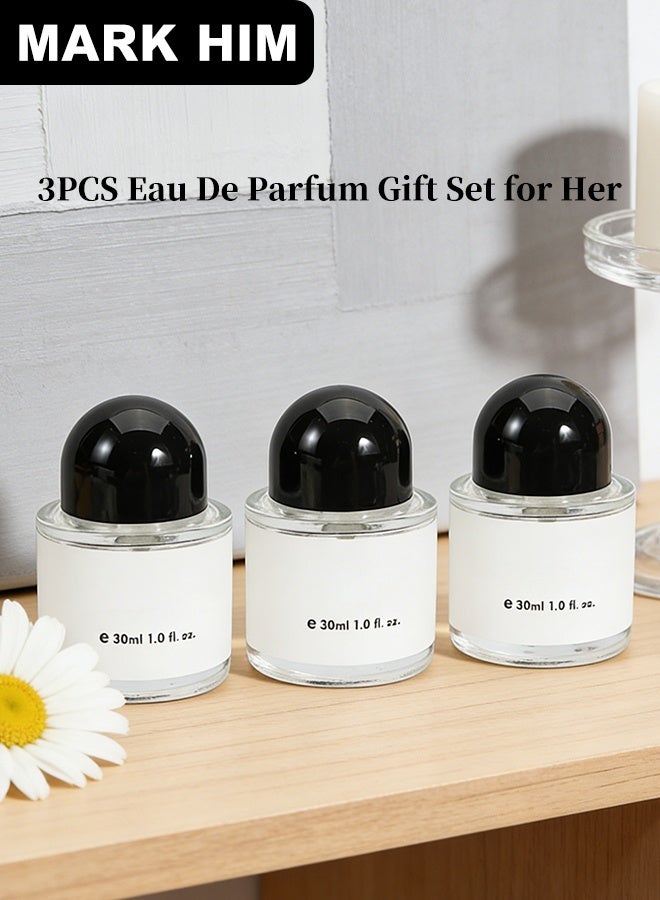 MARK HIM Luxury Perfume Gift Set, 3-in-1 Eau de Parfum Collection for Men & Women, Long-Lasting Premium Fragrances with Amber, Cedar& Santal, Elegant 3x30ml Bottles in Gift Box - Image 2