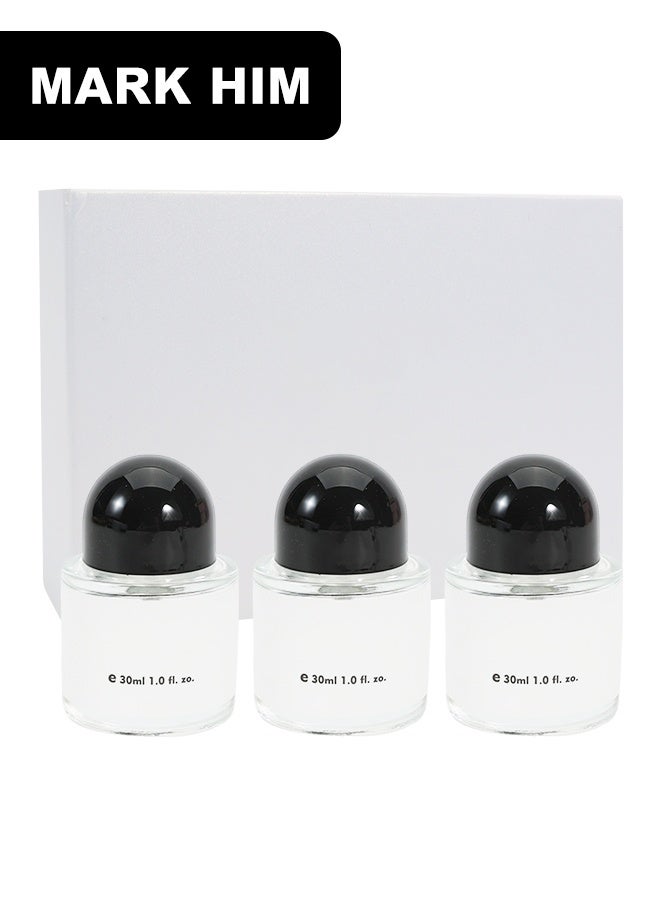 MARK HIM Luxury Perfume Gift Set, 3-in-1 Eau de Parfum Collection for Men & Women, Long-Lasting Premium Fragrances with Amber, Cedar& Santal, Elegant 3x30ml Bottles in Gift Box - Image 1