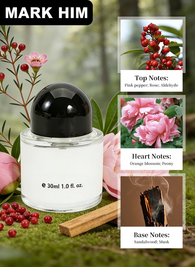 MARK HIM Luxury Perfume Gift Set, 3-in-1 Eau de Parfum Collection for Men & Women, Long-Lasting Premium Fragrances with Amber, Cedar& Santal, Elegant 3x30ml Bottles in Gift Box - Image 5