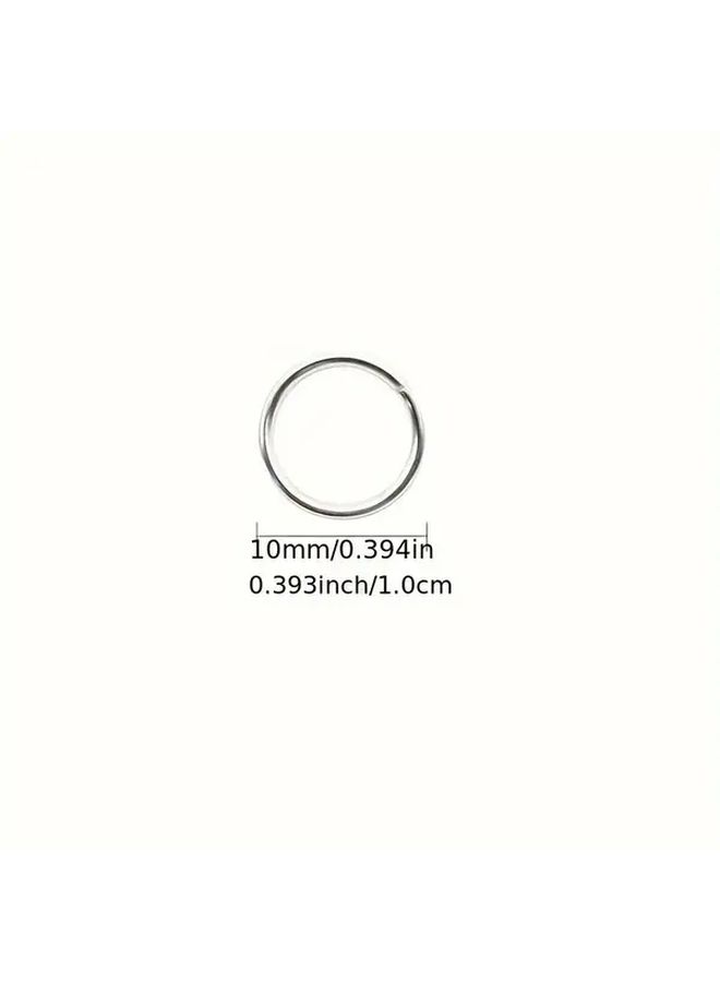 200pcs 10mm Steel Jump Rings Hypoallergenic Jewelry Connectors for DIY - Image 4