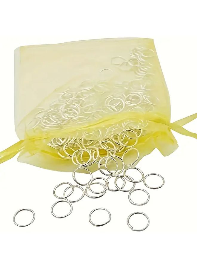 200pcs 10mm Steel Jump Rings Hypoallergenic Jewelry Connectors for DIY - Image 2