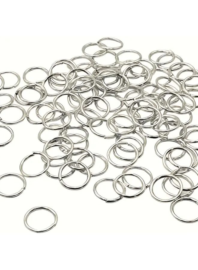 200pcs 10mm Steel Jump Rings Hypoallergenic Jewelry Connectors for DIY - Image 1