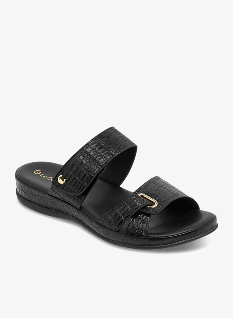 Le Confort  Women Textured Comfort Sandals for Women | Best Price UAE